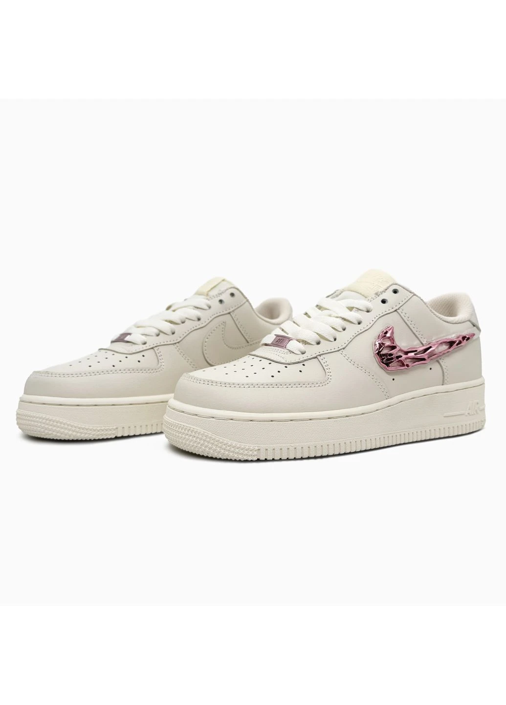 КРОСІВКИ ЖІНОЧІ NIKE AIR FORCE 1 07 LX MOLTEN METAL SWOOSH ROSE GOLD НАЙК АІР ФОРС 1 РОЖЕВІ No Brand рожеві демісезони (391944927)