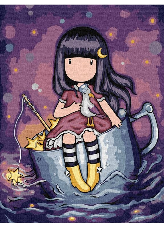 Картина за номерами A Night's Quest Santoro Gorjuss Collection 30x40 KHO8673 Ідейка (363978721)