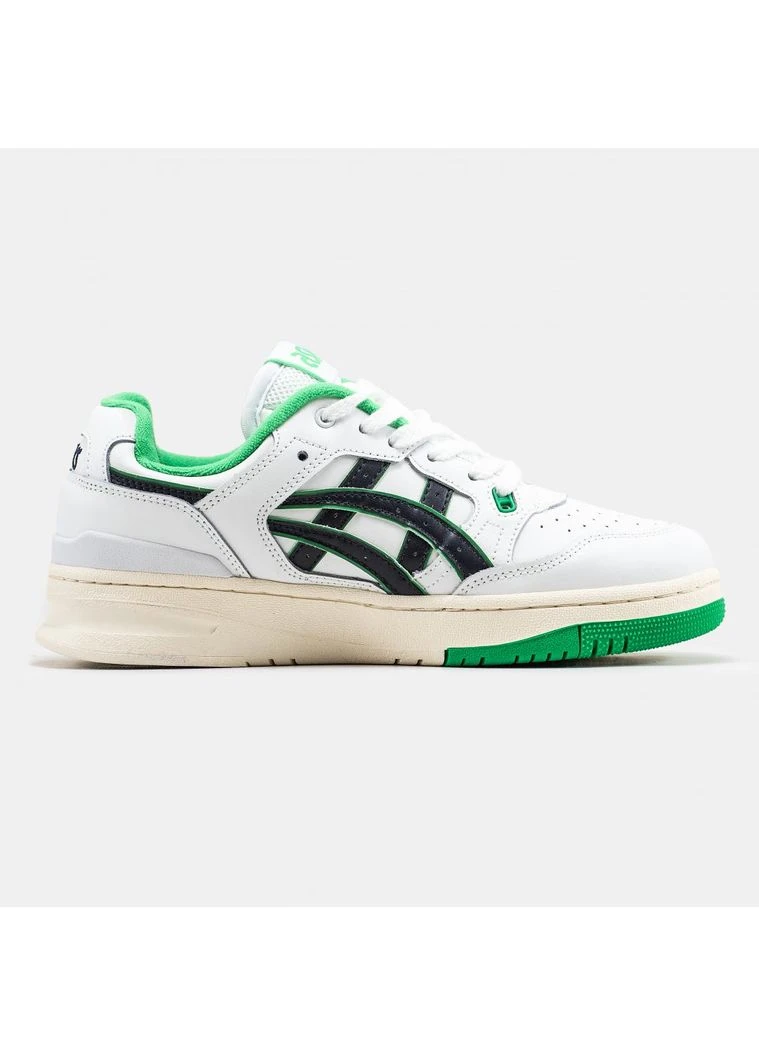 Белые летние кроссовки asics ex89 white green асикс гель No Brand