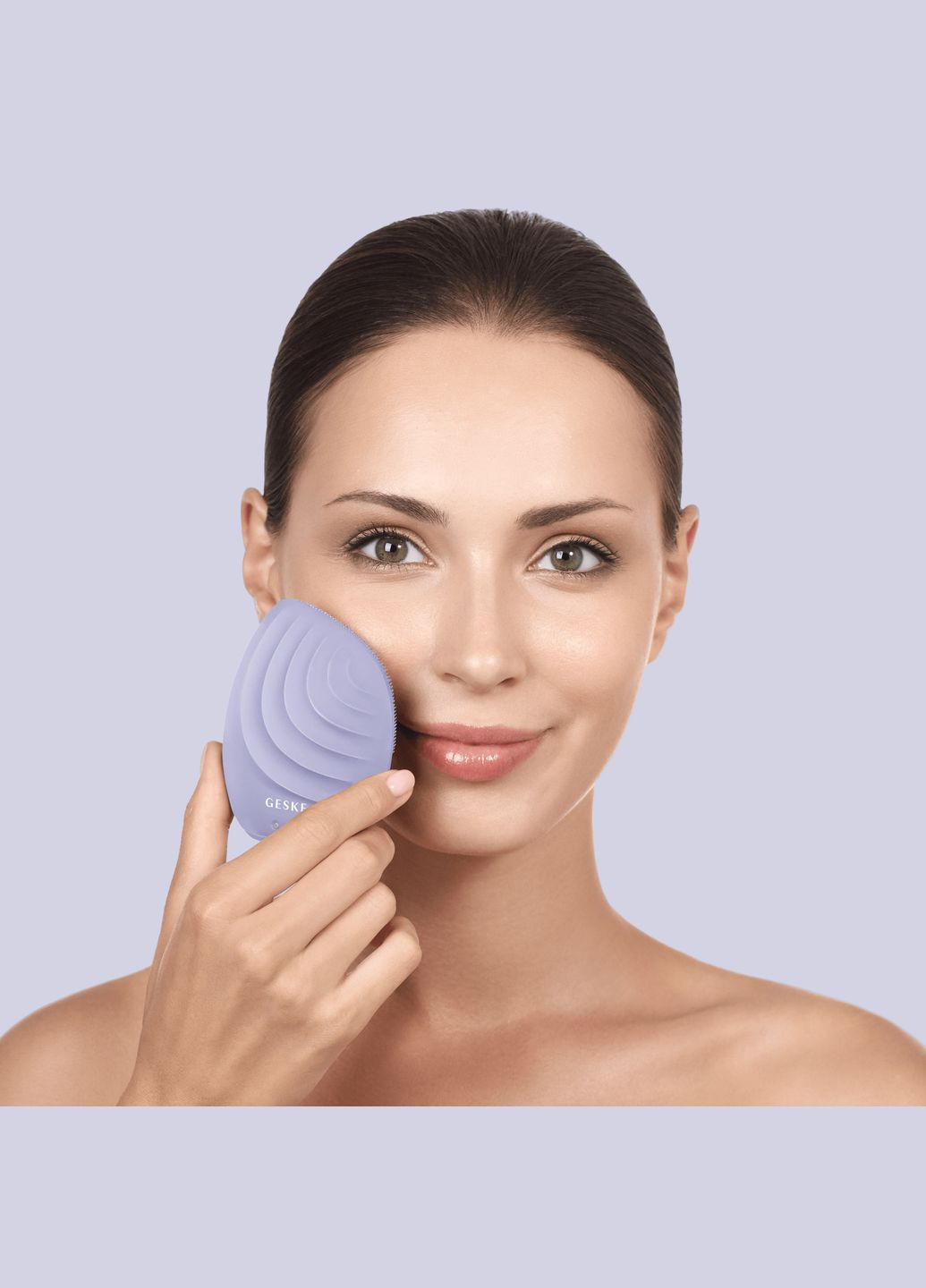 Электронная ультразвуковая щетка для лица Sonic Facial Brush 5в1 purple GESKE (341526109)
