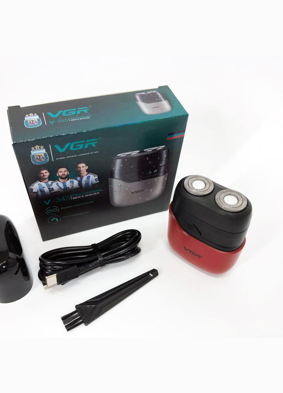 Бритва для гладкого гоління VGR V-345, Багатофункціональний тример для стрижки волосся WG-811 і бороди No Brand (351486155)