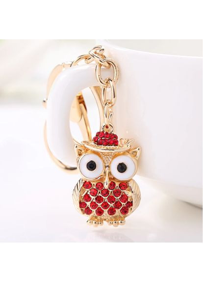 Креативный модный брелок подвеска в виде Совы с кристаллами No Brand (292867195)