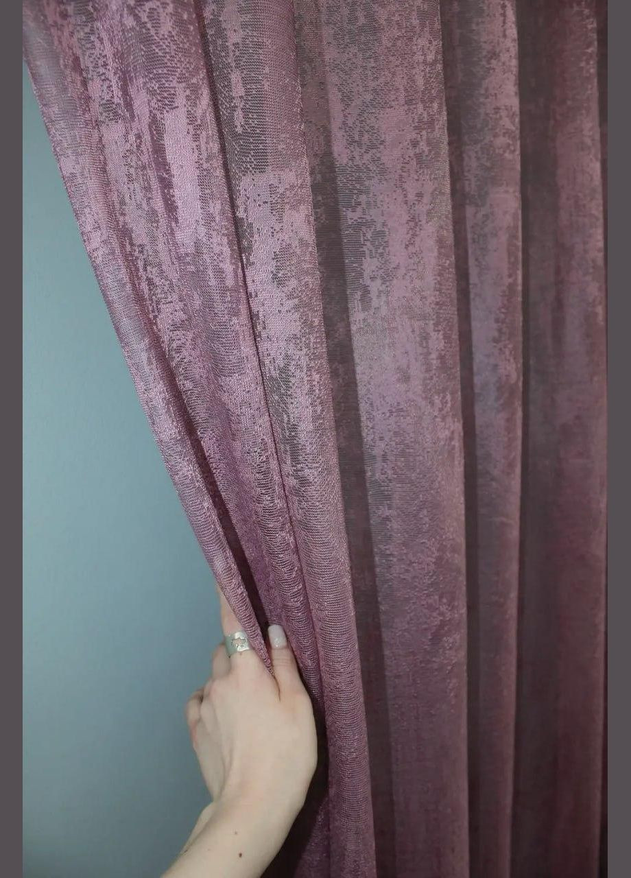 Тюль мраморная жаккардовая в зал Гардина Шоколад 300x270 см (tul-1400т-5) No Brand (306633555)