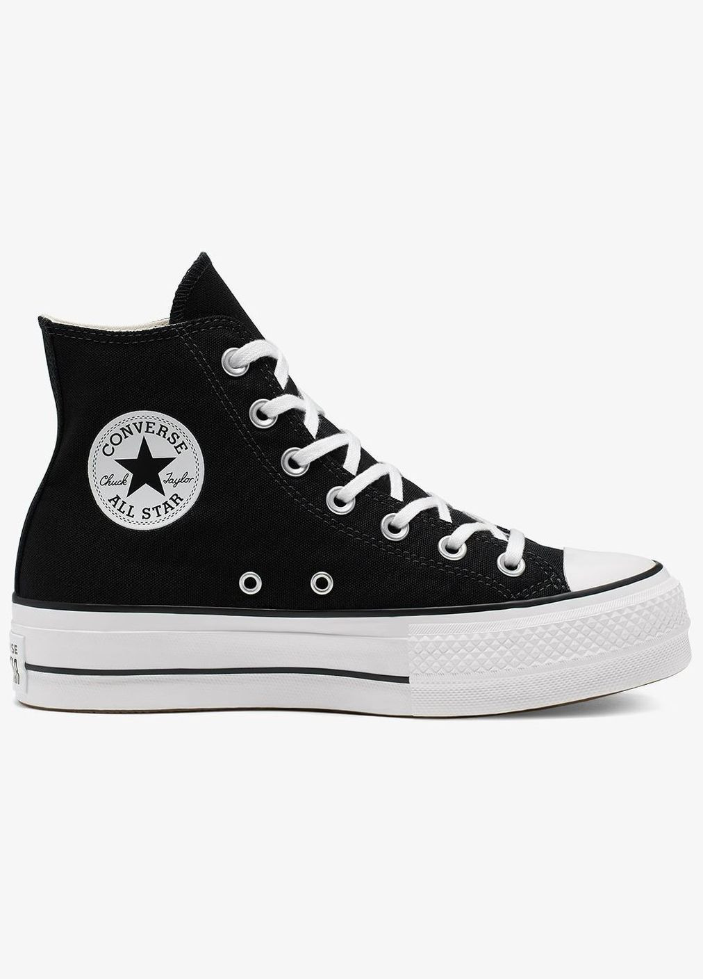 Чорні кеди chuck taylor all star lift hi black 37 No Brand