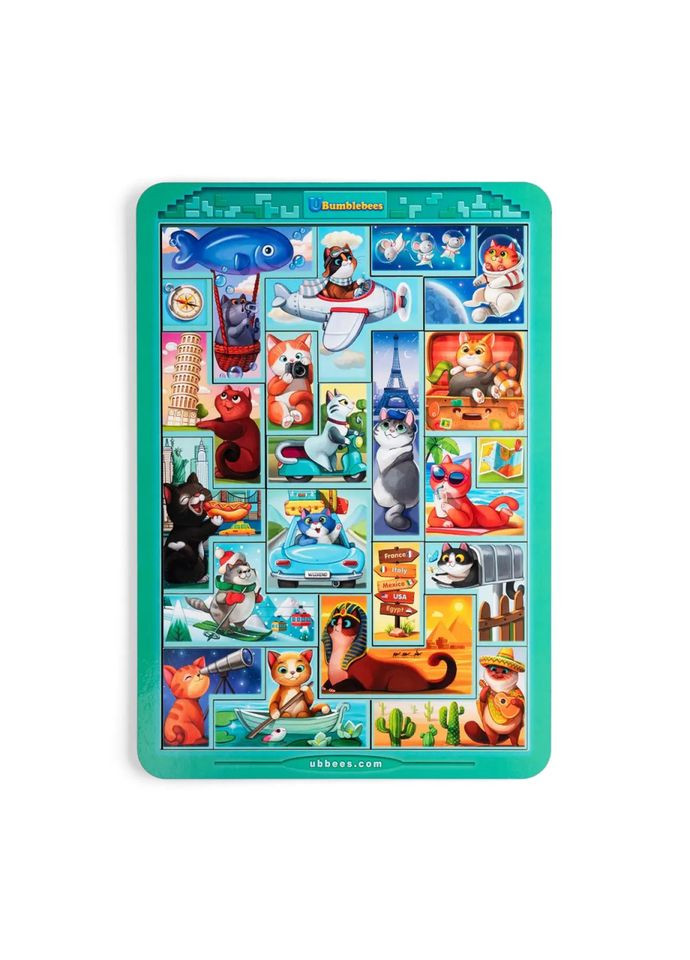 Деревянный сортер "Тетрис большой - Котики" (ПСД125) PSD125 Ubumblebees (343964884)