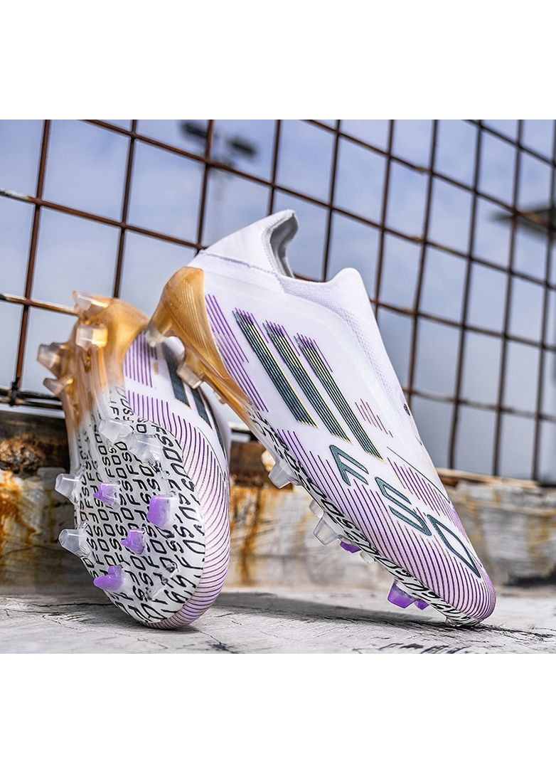 Белые футбольные бутсы No Brand без шнурков