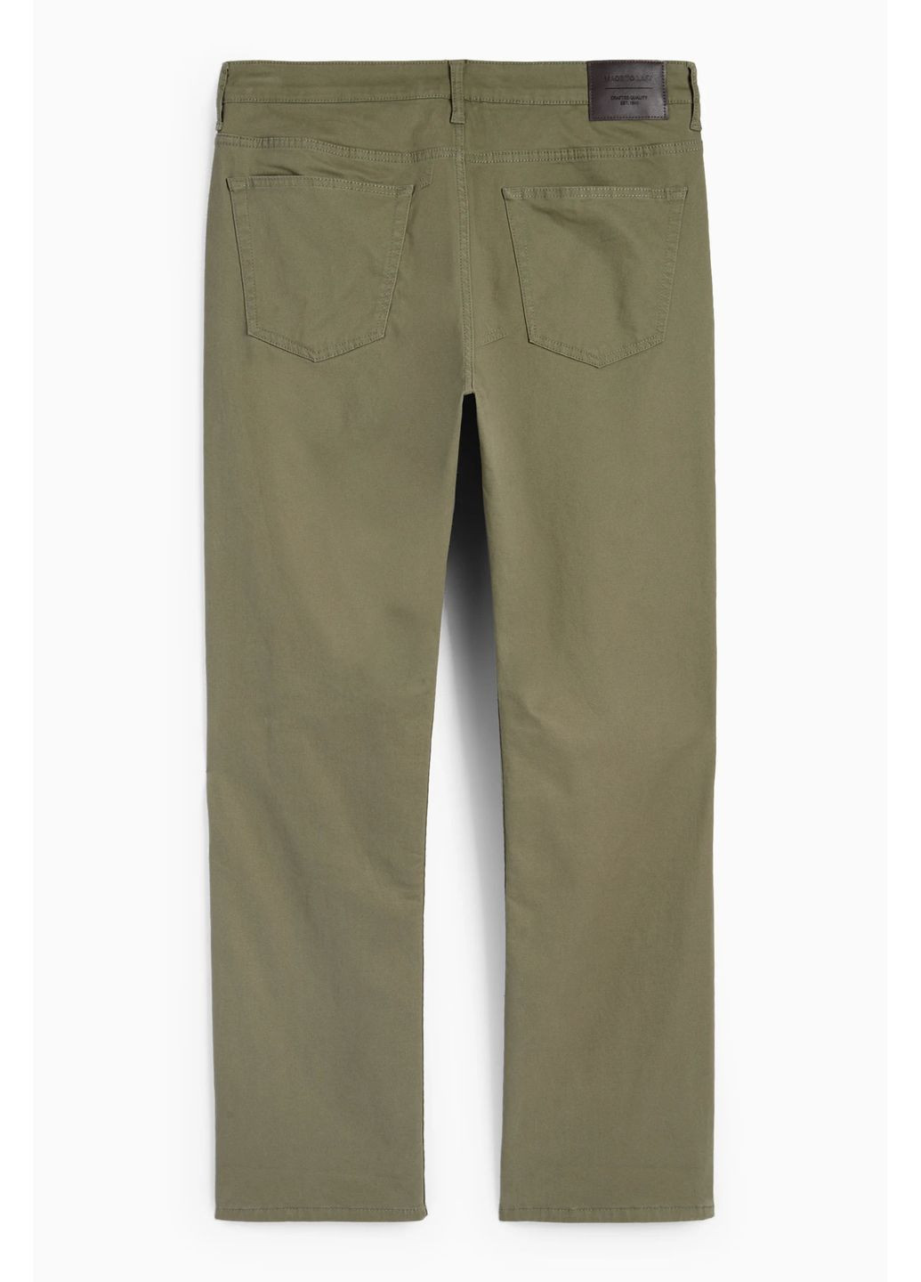 Хаки демисезонные джинсы на подкладке regular C&A