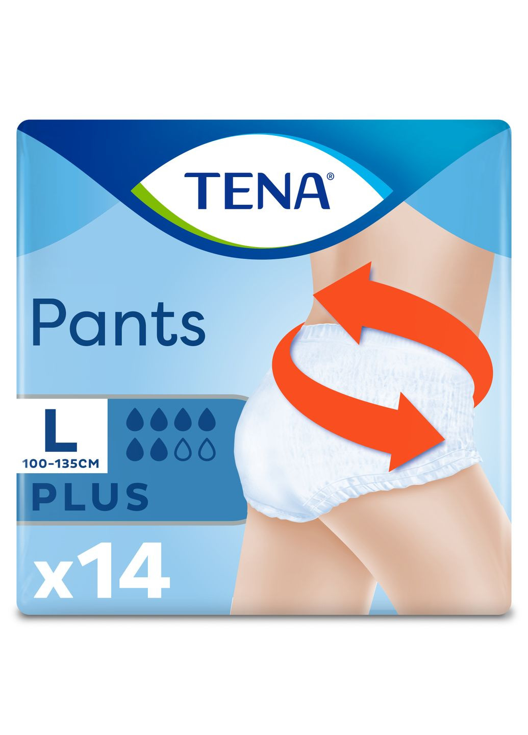 Труси-підгузки для дорослих Pants Plus L, 14 шт. Tena (328446819)