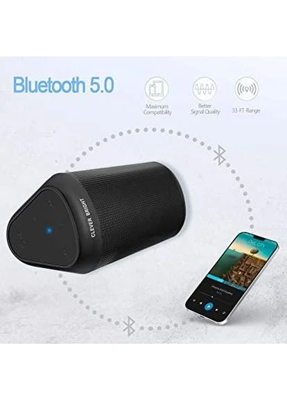 Портативная Bluetooth-колонка Smart Bright 10W, Bluetooth 5.0, LED-подсветка 7 режимов, TWS Stereo, до 24 часов работы No Brand (366408952)