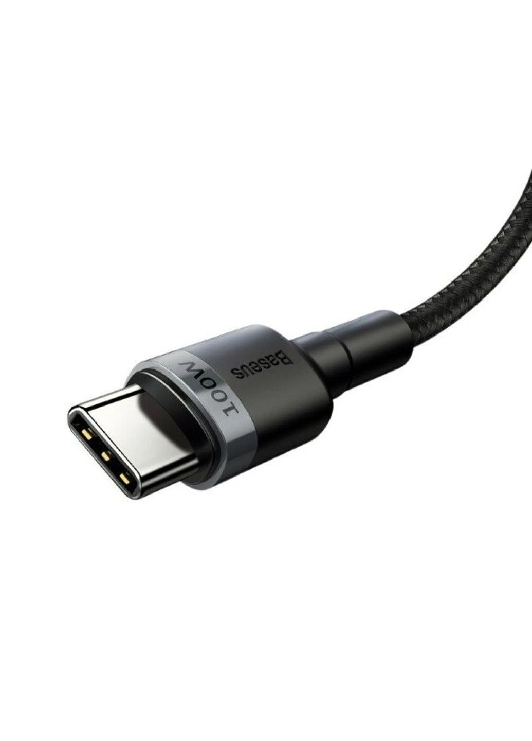 Кабель Cafule PD2.0 60W flash charging USB cableType-C-Type-C (20V 3A)2M Gray+Black Baseus (391038684)