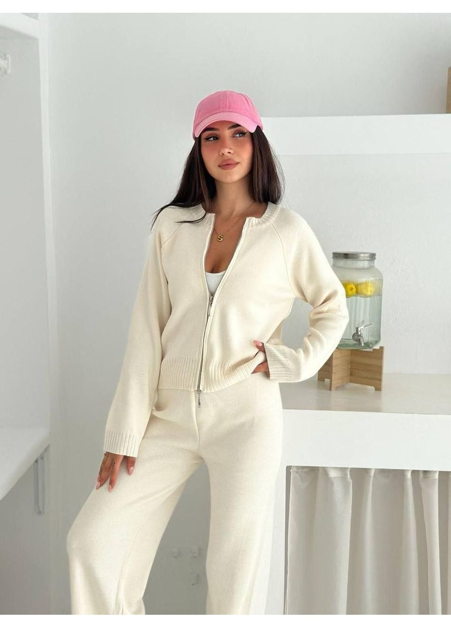 Костюм (джемпер, брюки), цвет Молочный Fashion (361668344)
