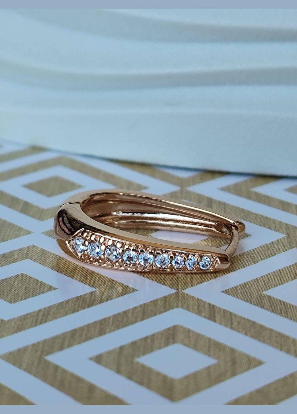 Сережки з камінцями медзолото ксюпінг медсплав xuping позолота Xuping Jewelry (336190208)