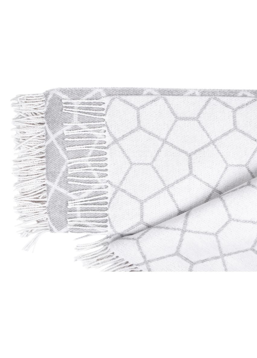 Плед хлопковый Паутина светлая 140 x 200 см Love You 4088 (315690727)