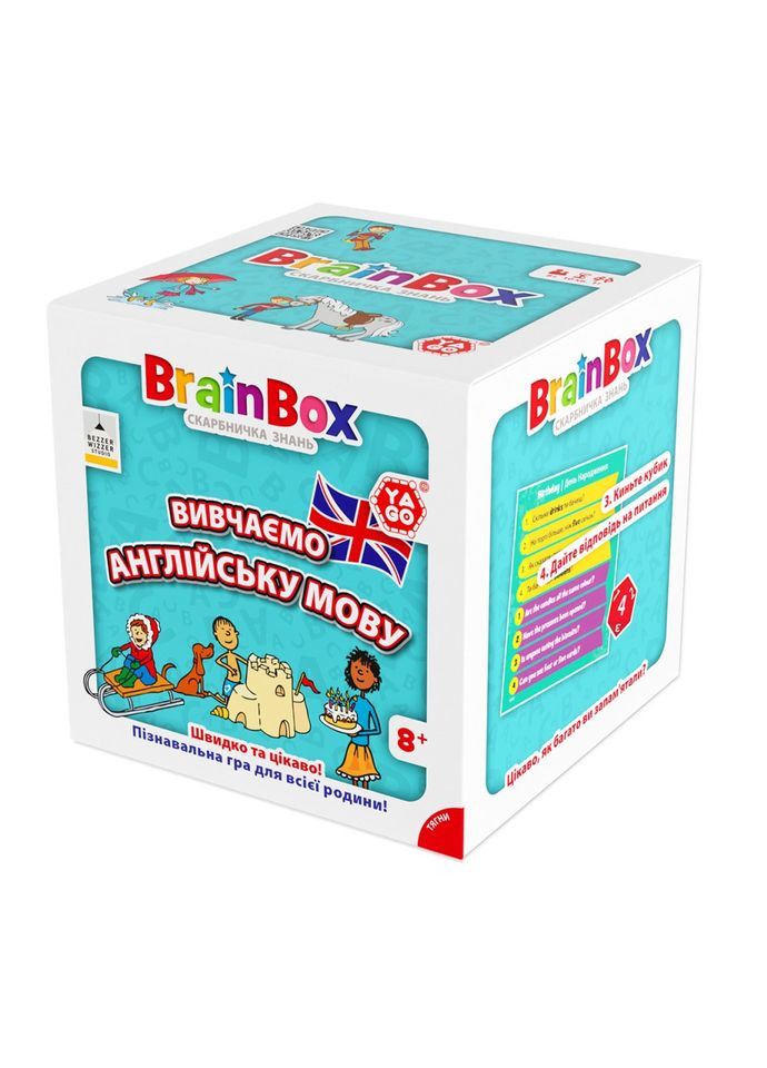 Карткова гра Brainbox "Вивчаємо англійську мову" BZZBRLLE01UA 55 карток Yago (351489108)