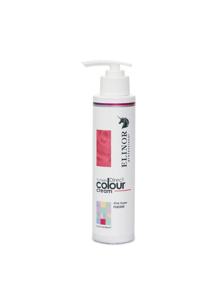 ТОНИРУЮЩИЙ КРЕМ ДЛЯ ВОЛОС (РОЖЕВЫЙ / PINK DREAMS) 200 МЛ Elinor Professional (324624994)