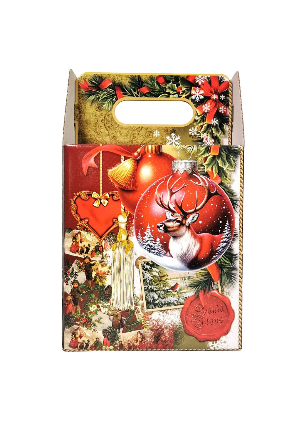 Подарунок №13 "Золота різдвяна казка", 1,5 кг Унікальна цукерка (372656178)