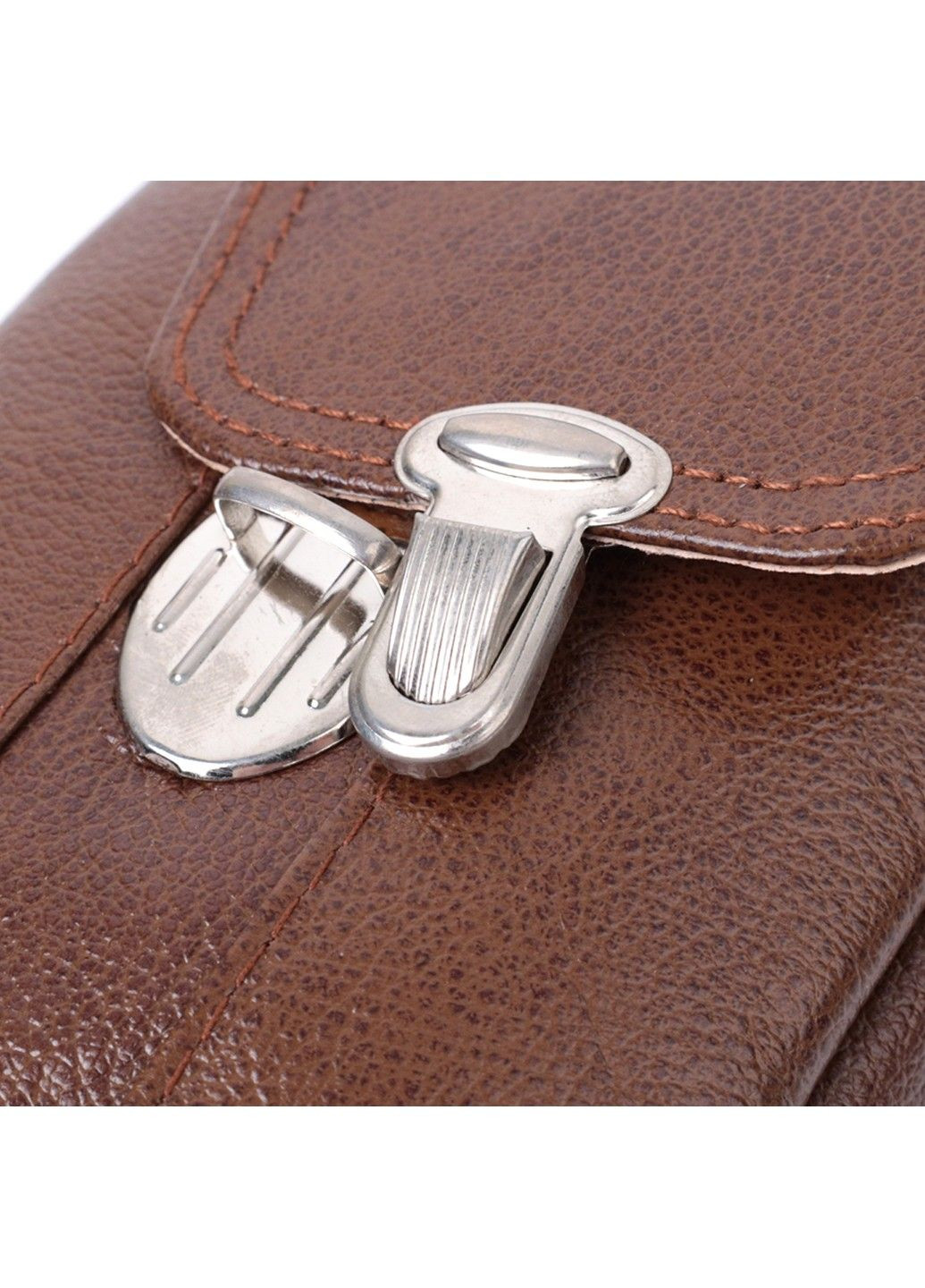 Сумка для мужчин на два отделения из натуральной кожи 22738 Коричневый Vintage (303877174)