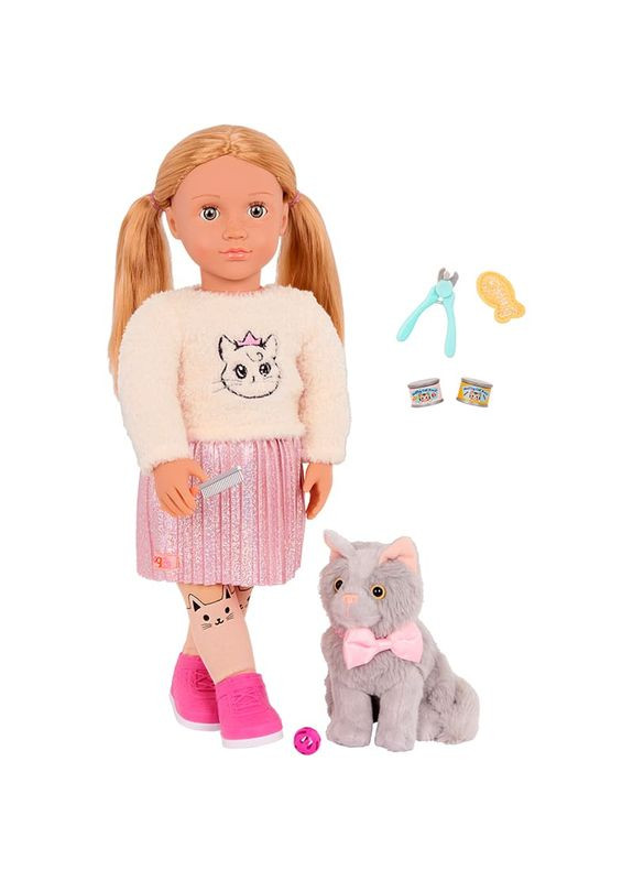 Кукла Шила с котёнком Сэмми и аксессуарами 46 см (BD31579Z) Our Generation (367055870)