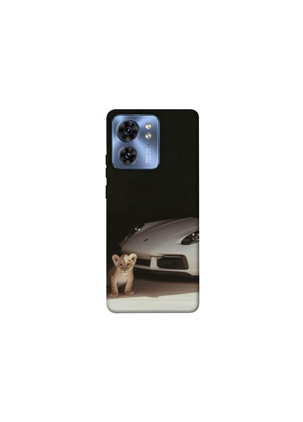 Чехол на Motorola Edge 40 Porsche white Frontalka (353838849)