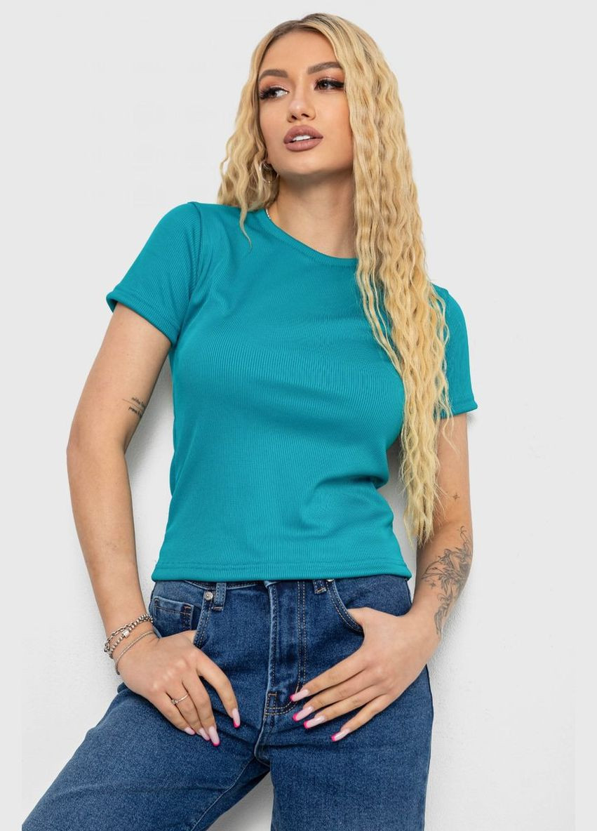 Футболка женская в рубчик Annabelle 238R123-2 - (328921704)