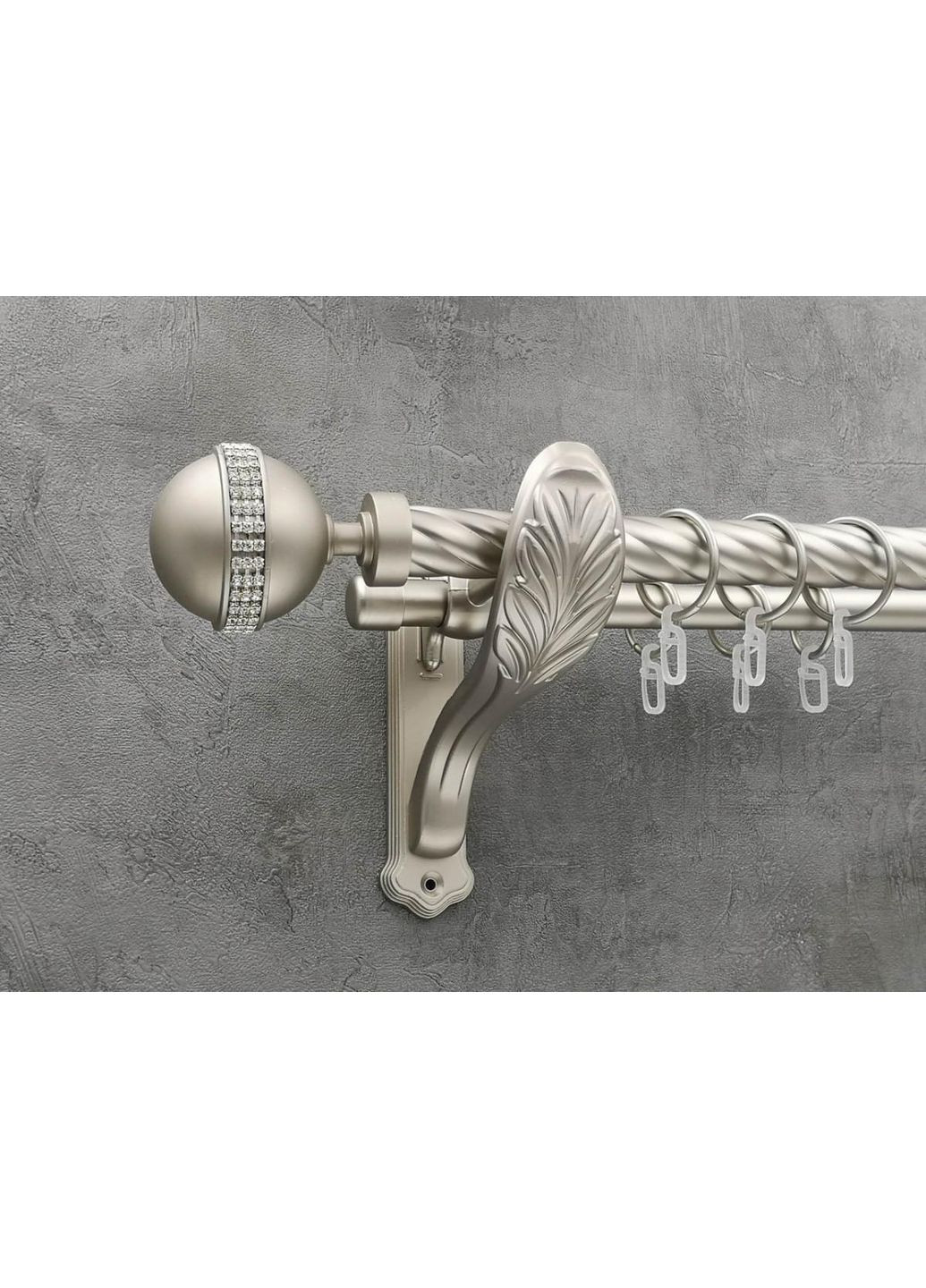 Карниз Таврика кручена штанга подвійний ретро 25/19 мм 300 см Сатин Quadrum (352783030)