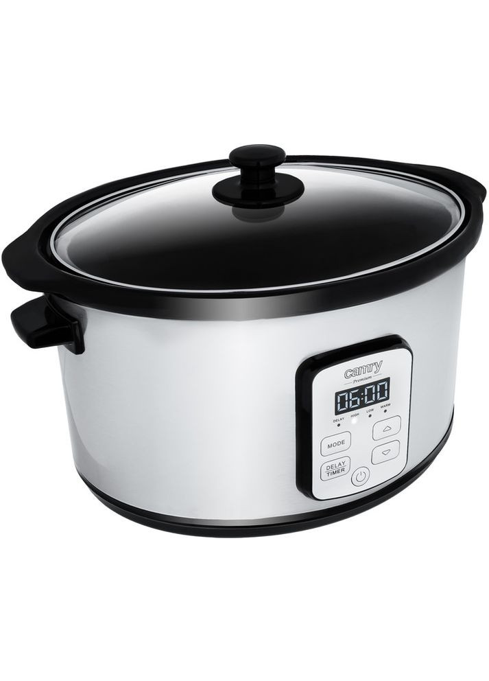 Медленноварка Сamry СR-6414 4.7 л270 Вт серая Camry (364763153)