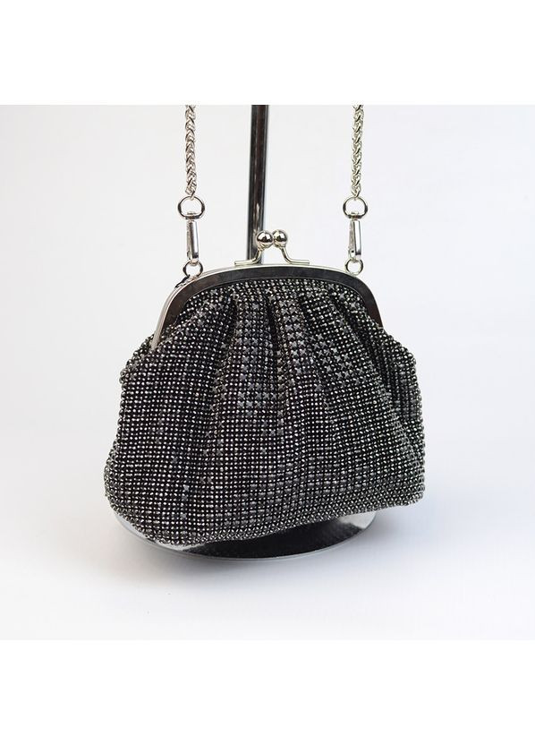 Клатч вечірній із каменів на ланцюжку маленький парадний випускний на клямці Alex&Mia (354182789)