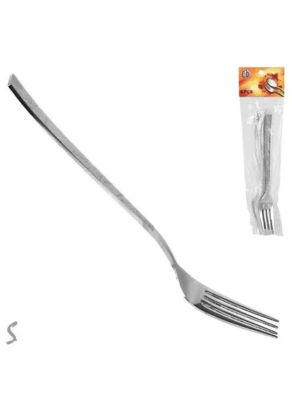 Виделка столова SS "Veins" 6шт/наб 20.4см Топ продаж! No Brand (411255526)