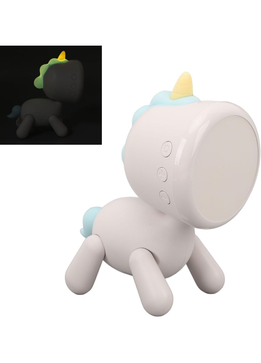 Дитячий будильник Единоріг світлодіодний нічник з цифровим дисплеєм, 6 мелодій та таймер XR-MM-C2305 No Brand (358936292)