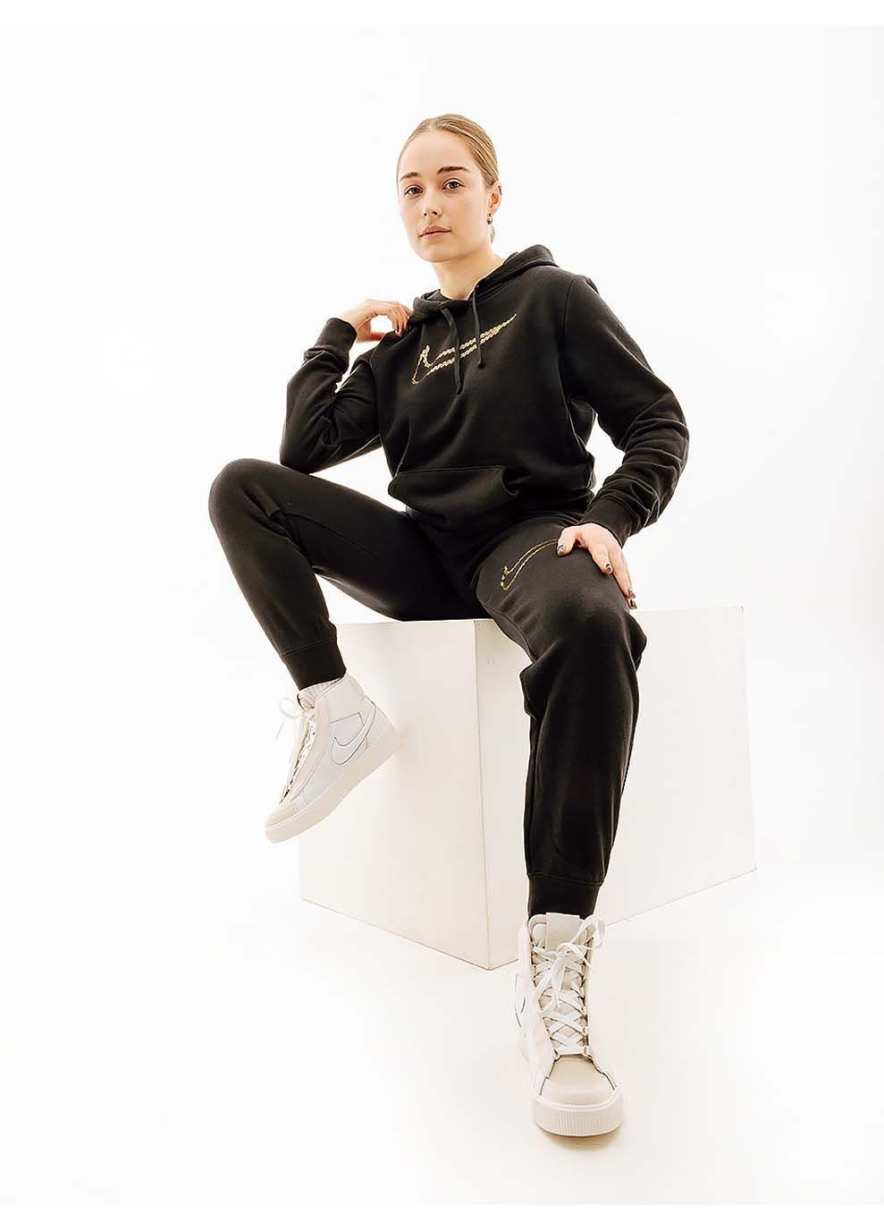 Женская Худия NS PE CLB FLCHINE OS PO Черный Nike (333960738)