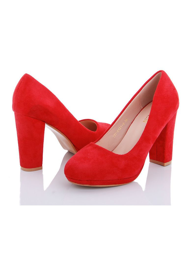 Seven Женские туфли на высоком каблуке 1722 Красные красный з искусственная замша, — демисезон (367164791)
