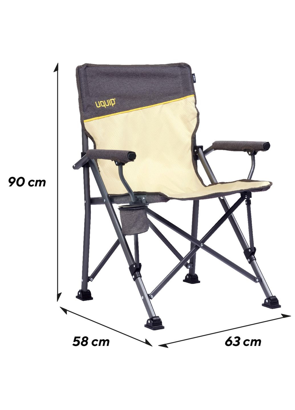 Кресло раскладное Roxy Sand/Grey (244038) Uquip (328450754)