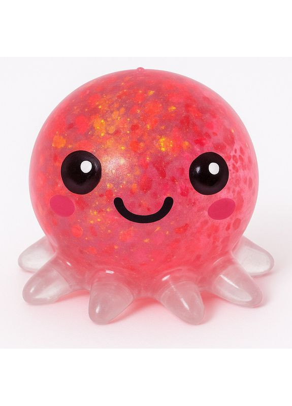 Игрушка-антистресс Осьминог, сквиши, жвачка-тянучка, слайм, 5.5 см, с блестками No Brand (366303984)