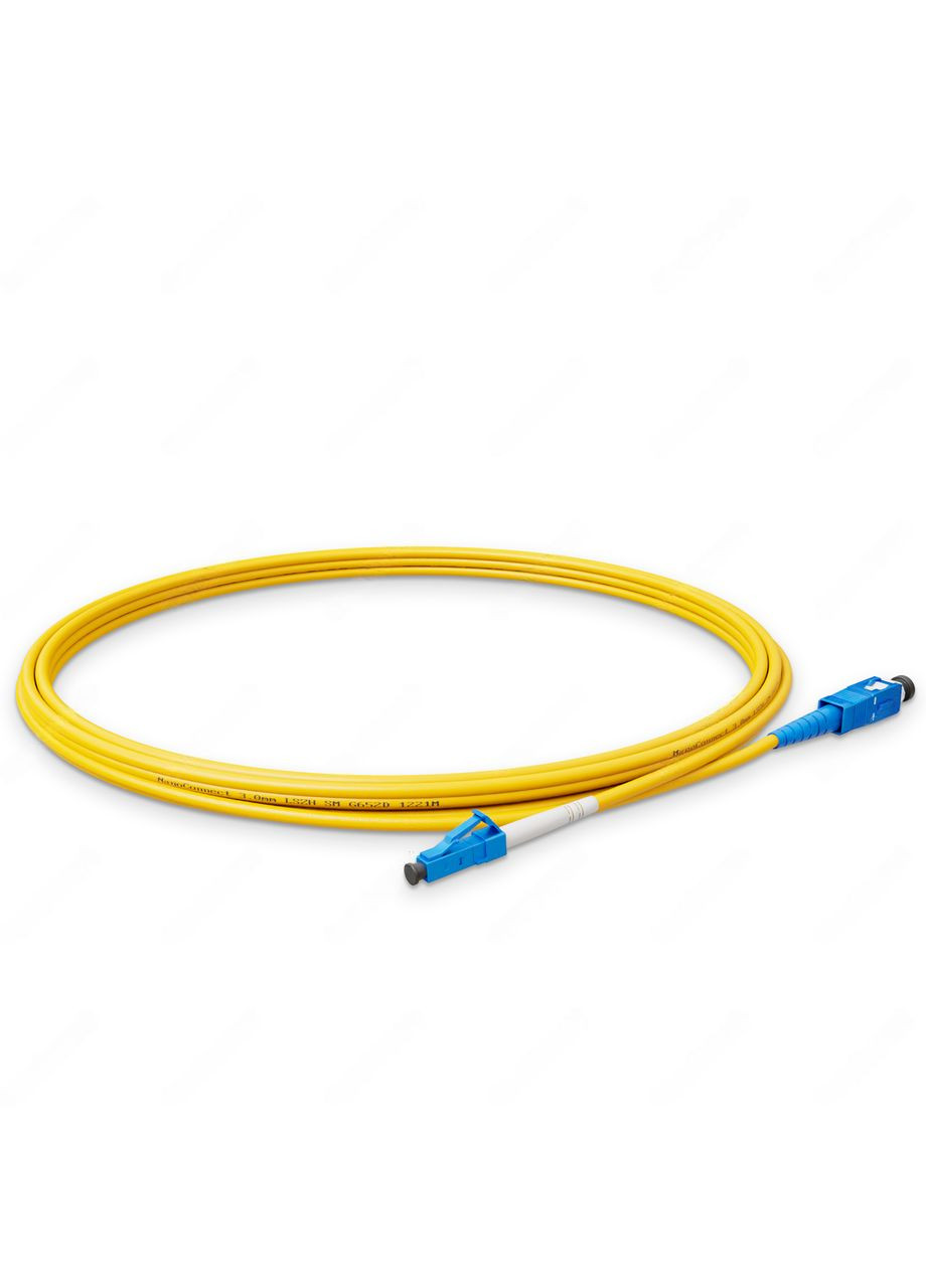 Патч-корд оптический SC/UPC-LC/UPC Желтый LSZH, Singlemode G.652.D (SM), Simplex, 3мм - 3 м NanoConnect (299337886)