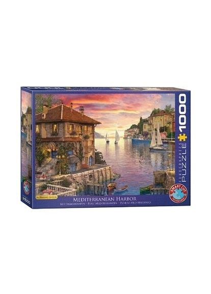 Пазл Средиземноморская гавань, Доминик Дэвисон, 1000 элементов () Eurographics 6000-0962 (328399067)