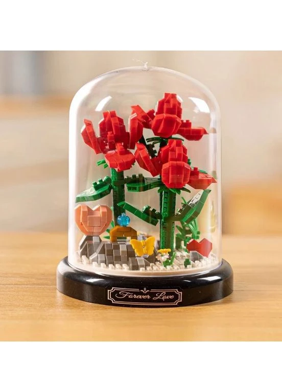 Універсальний конструктор Spring Roses Серія Flower Flask Весняна троянда під куполом 684 деталі (2104619284) No Brand (382242569)