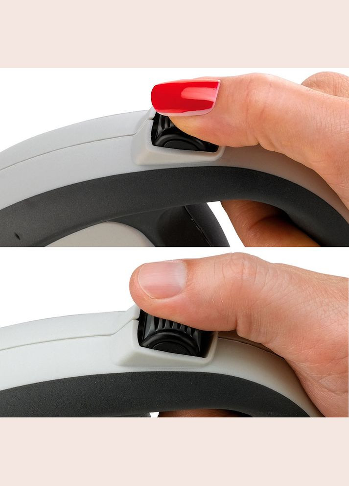 Поводир - рулетка для собак з стрічками Flippy Tech Tape (Ферпласт Фліппі Тек Тейп) 16 х 4 x h 12 см - L, Чорний Ferplast (297511252)