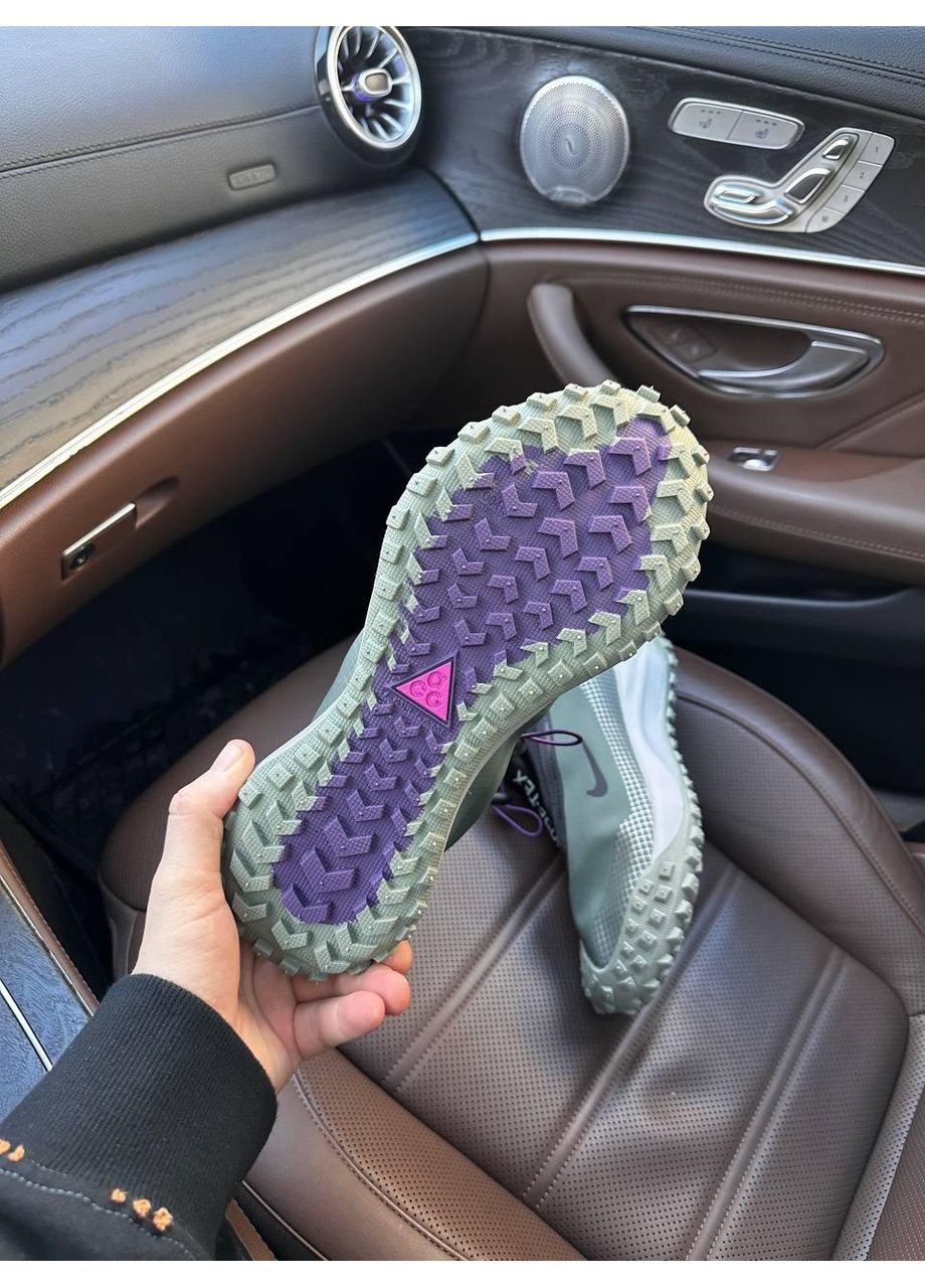 Сірі Осінні кросівки чоловічі nike acg mountain fly gtx ‘clay green найк асж маунс флай No Brand