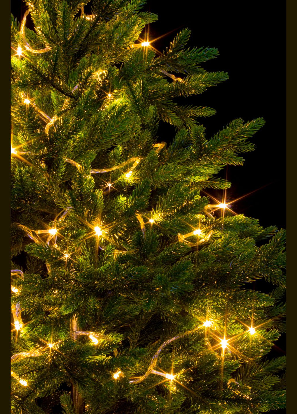 Гирлянда нить на елку Тепло Белая 28 метров 400 лампочек светодиодная от сети прозрачный провод (ww.01.5Т.400-) Laplandia (314893405)