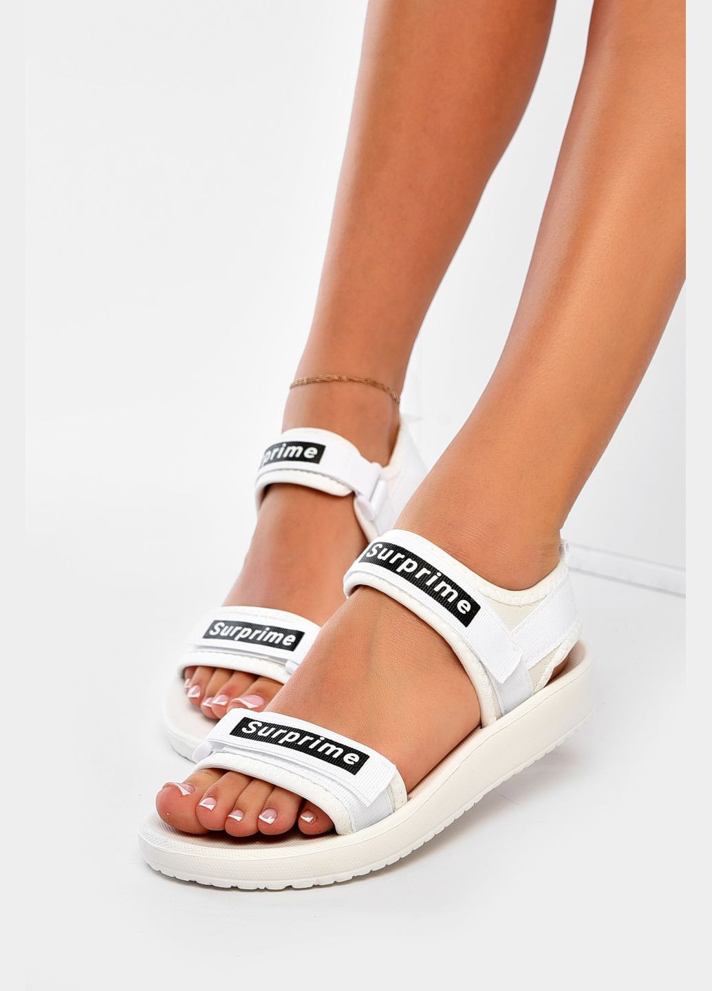 Сандалі жіночі білого кольору Let's Shop (340296927)