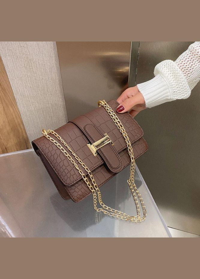 Жіноча міні сумочка клатч під рептилію, Маленька сумка на ланцюжку рептилія No Brand (334731236)