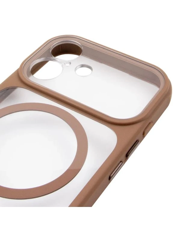 Чохол накладка GETMAN Moon Clear з MagSafe TPU+PC для Apple iPhone 16 6.1" No Brand (402062565)