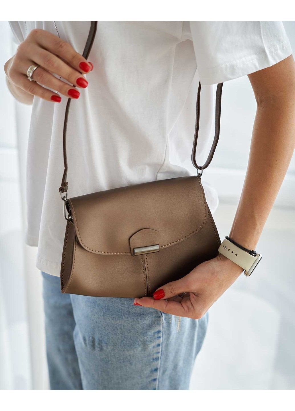 Жіноча сумка клатч «Demi» бронзова WeLassie (315688756)