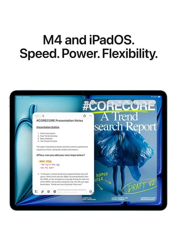Планшет iPad Air 13" M4 (8 Gen) Wi-Fi 256GB Blue (MH5V4TY/A) Apple (384150832)