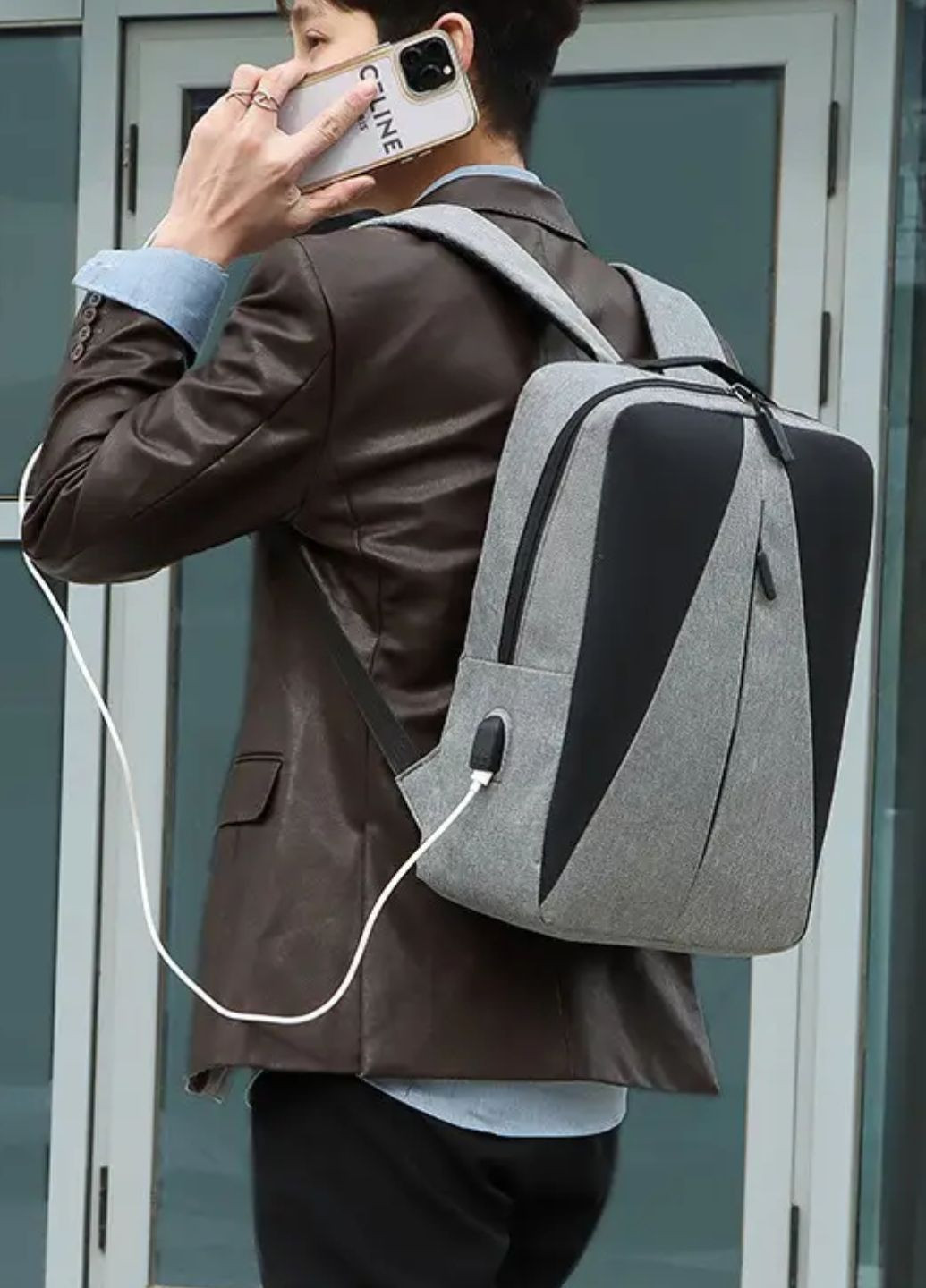 Стильний міський чоловічий рюкзак Metro City Style (1738-01) Macarena (322995366)