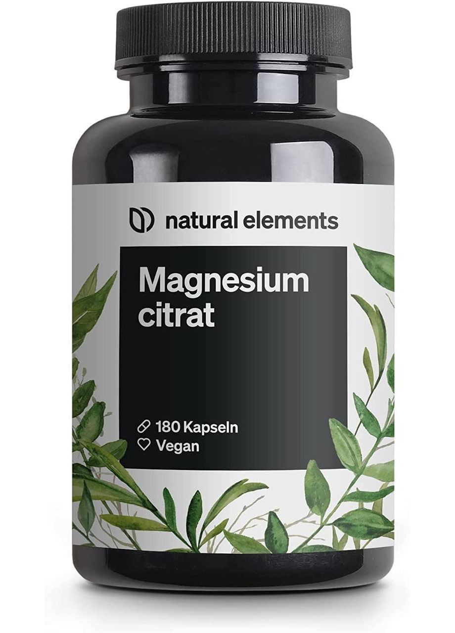 Цитрат магния премиумкласса 2320 мг – 180 капсул Natural Elements (301221582)