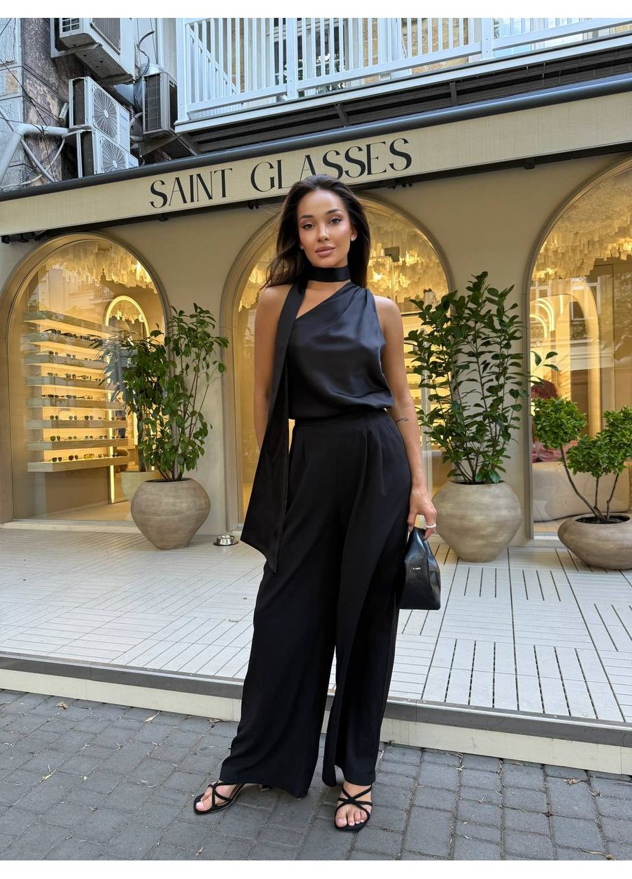 Чорна жіноча блузка FINO Mode