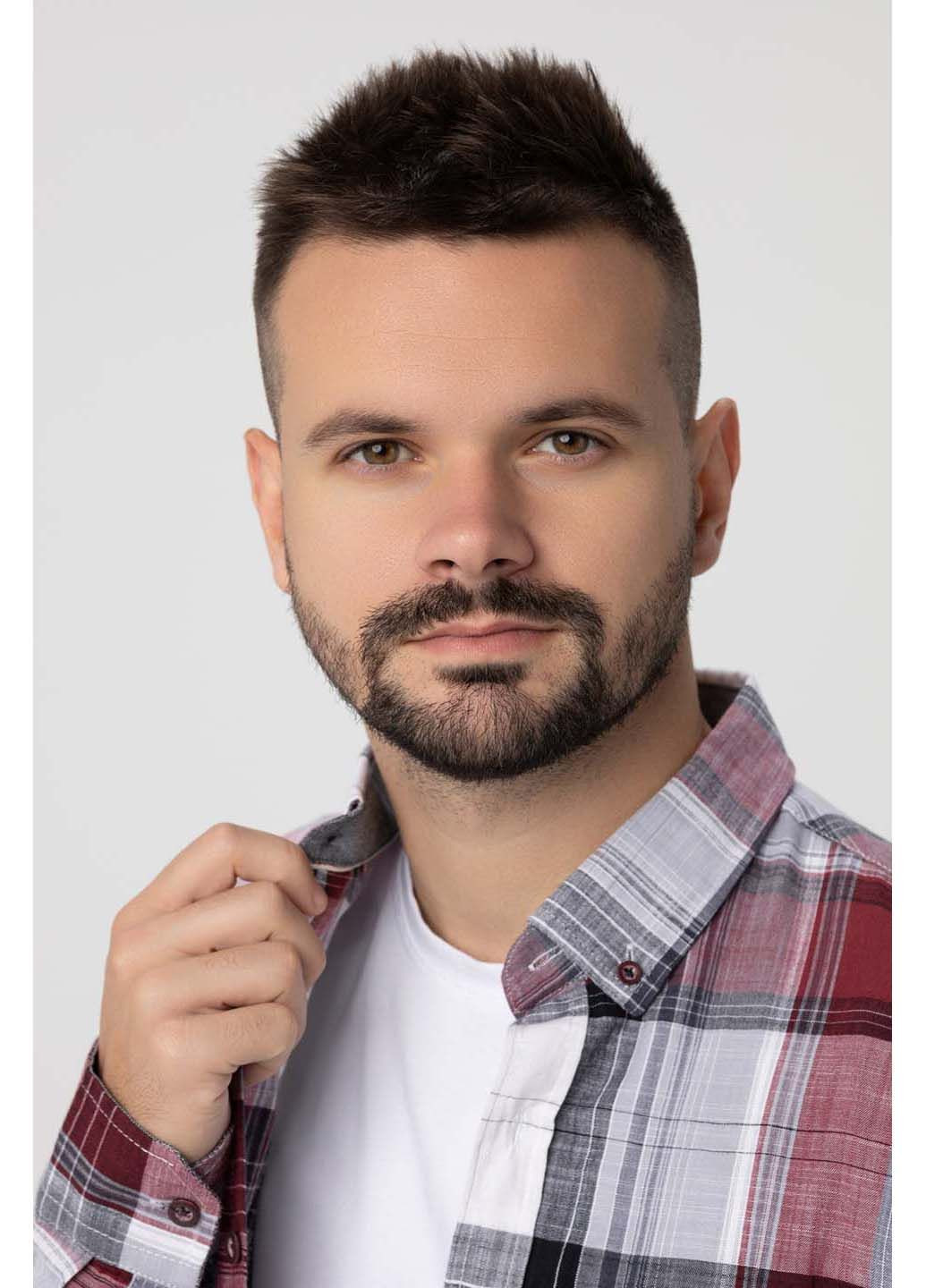 Бордовая рубашка MCL