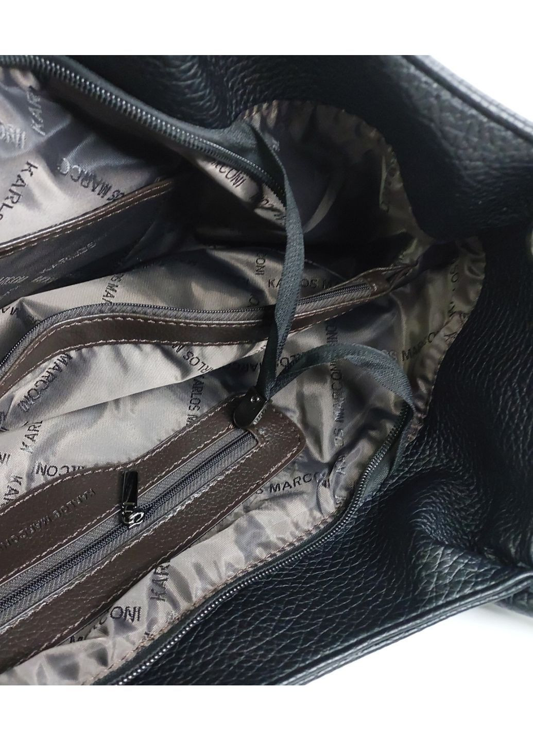 Женская сумка большая с двумя черными ручками Karlos Marconi (368774403)