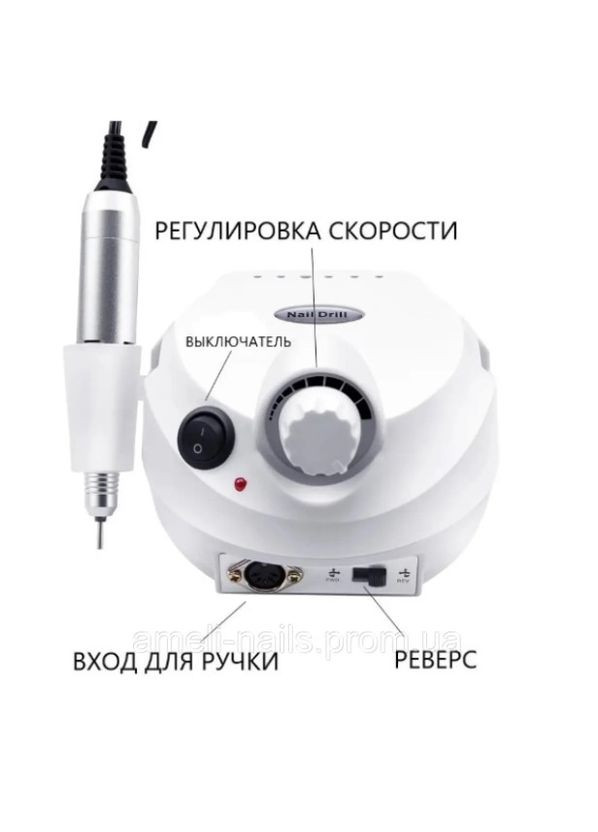 Фрезер для манікюру та педикюру Nail Master ZS-601 65 Вт 45 000 об/хв (апаратний манікюр для нігтів) Nail Drill (328261847)